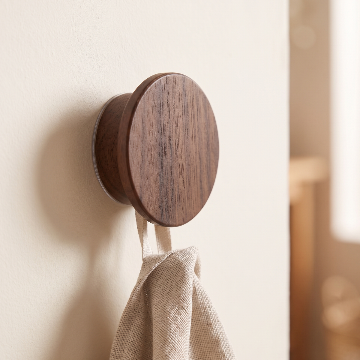 Wood Look Adhesive Wall Hooks