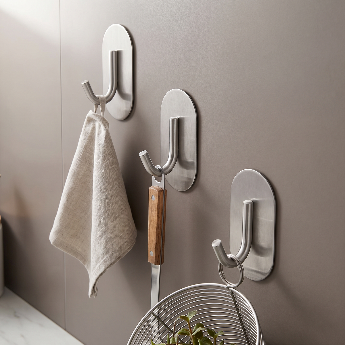 Heavy Duty Adhesive Utility Hooks