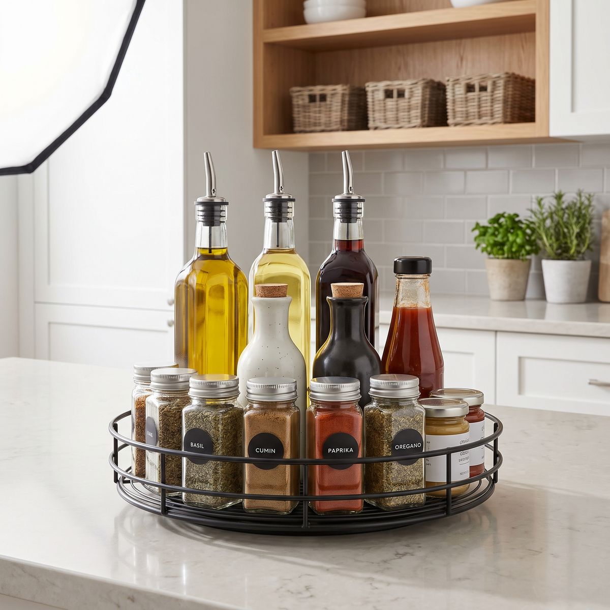 Rotating Countertop Spice Organizer