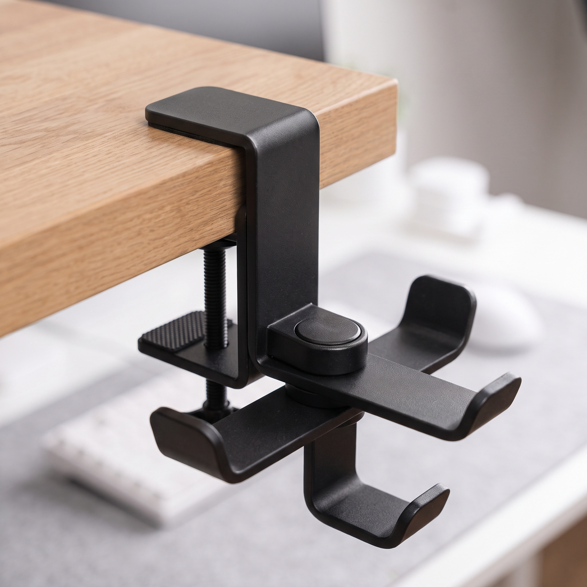 Clamp On Rotating Desk Hook