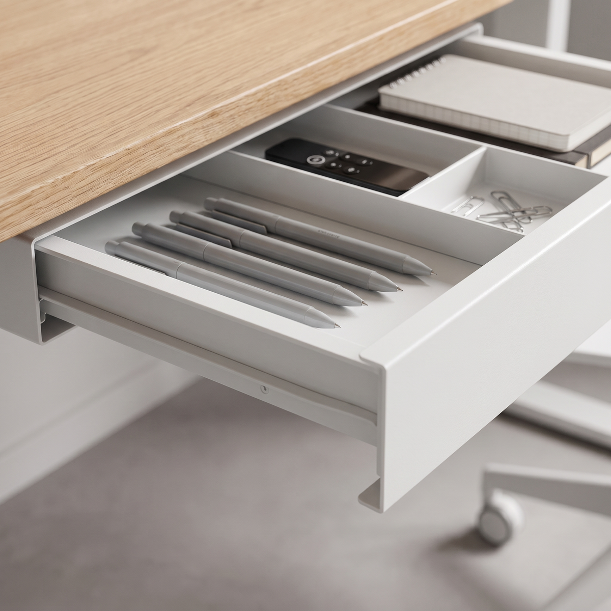 Hidden Under Desk Pull Out Drawer