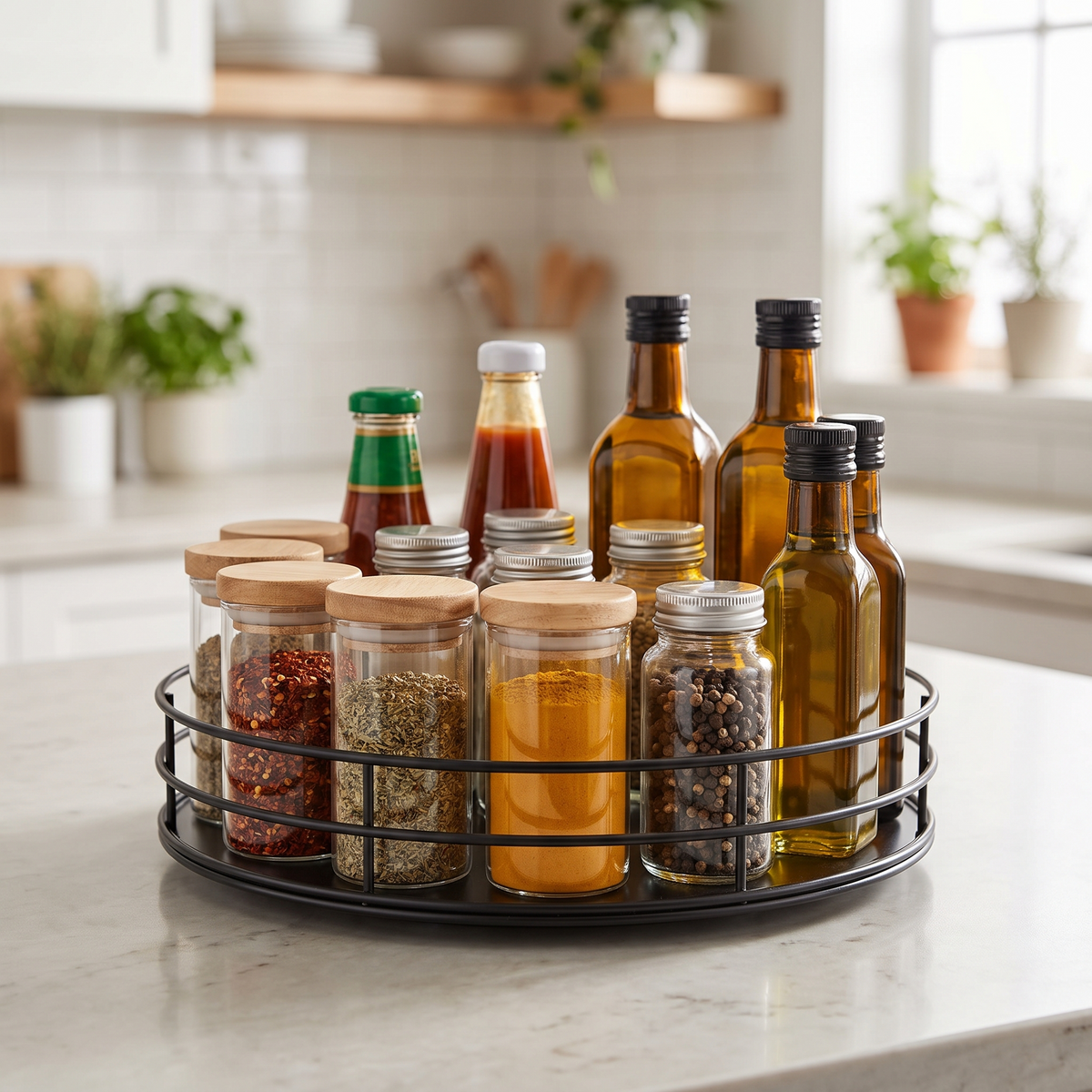 Rotating Countertop Spice Organizer