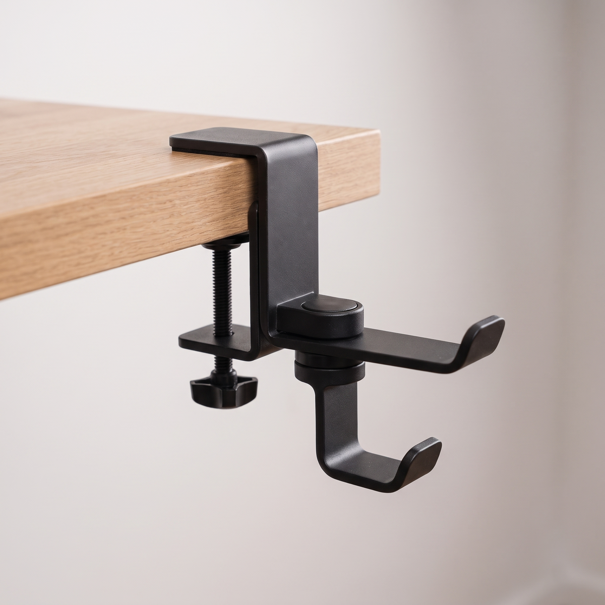 Clamp On Rotating Desk Hook