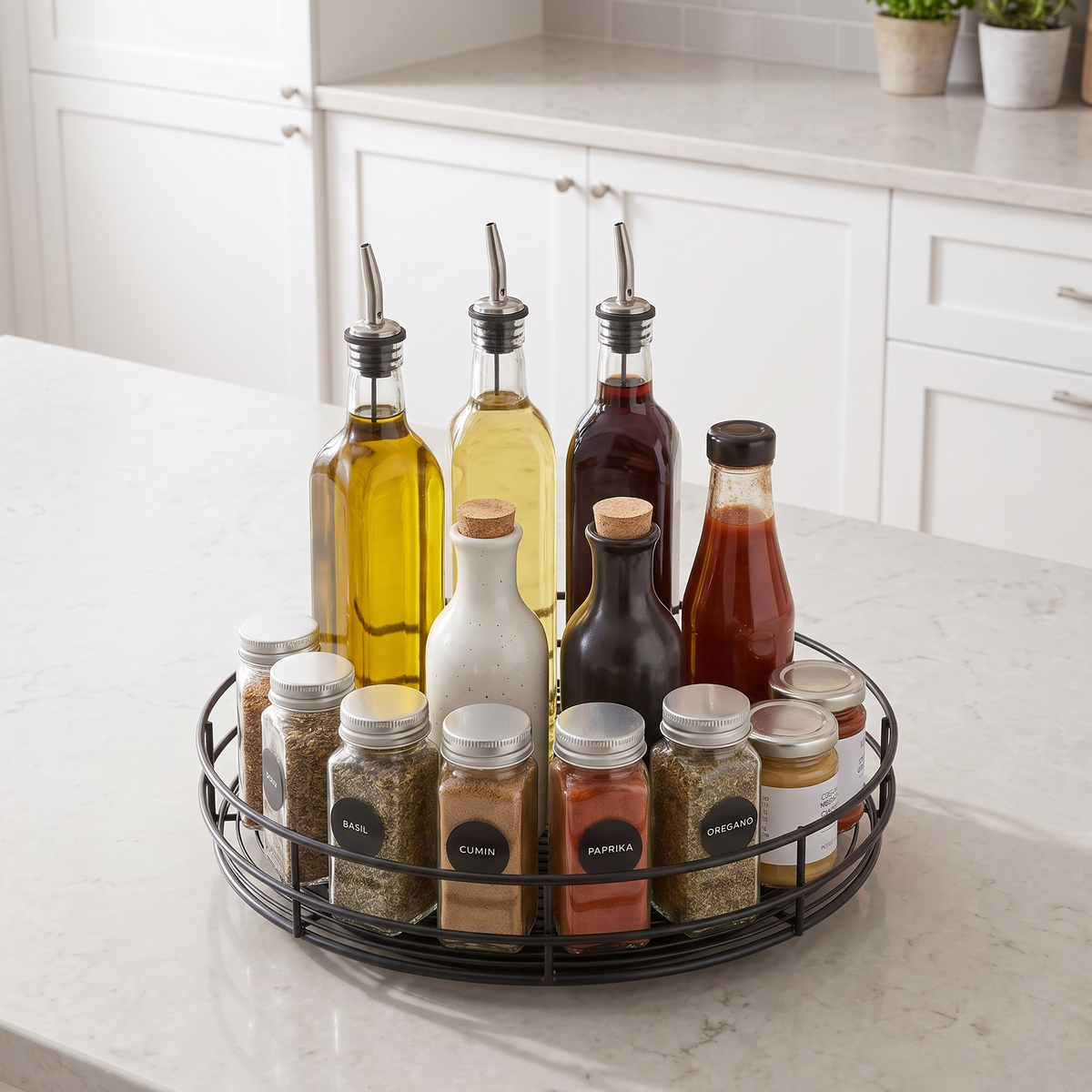 Rotating Countertop Spice Organizer