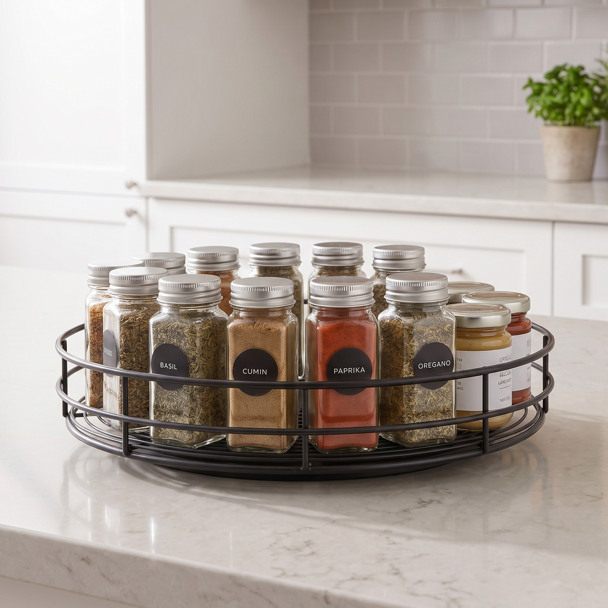 Rotating Countertop Spice Organizer